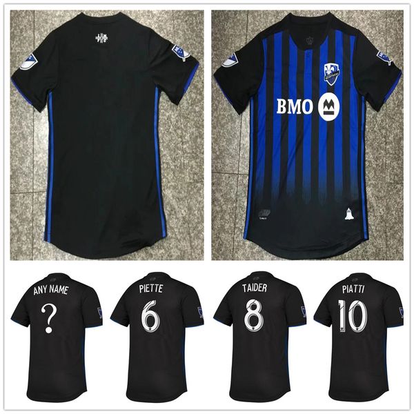 

версия игрока 2019 2020 футбольные майки montreal impact piatti piette edwards taider urruti sagna mancosu bernier custom футболка для дома, Black;yellow