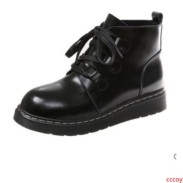 

new arrived 2019 winter martin boots for women black white brown leather shoes ankle booties sneakers size 36-40