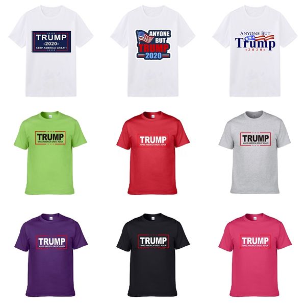 

19ss new luxury designer trump t-shirt cartoon bear printed summer men women skateboard street short sleeves casual simple white tee hfymtx1, White;black