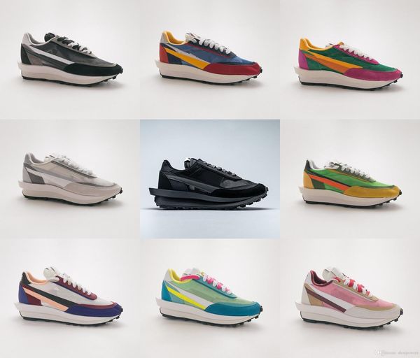 

2020 new designer sacai ldv waffle running shoes trainers black men and women light sneakers with original box