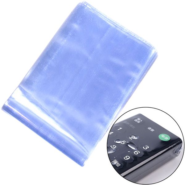 

10pcs dust proof pvc durable anti scratch remote controller waterproof home storage bag heat shrink film clear protective cover