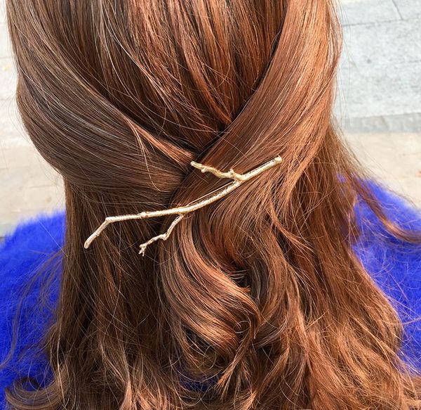 

2016 золото и серебро дерево шпилька мода ретро металлическая ветвь шпилька женские свадебные аксессуары для волос, Golden;silver