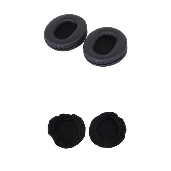 

2xstretchable fabric headphone covers earcup earpad + 2xear pads for audio