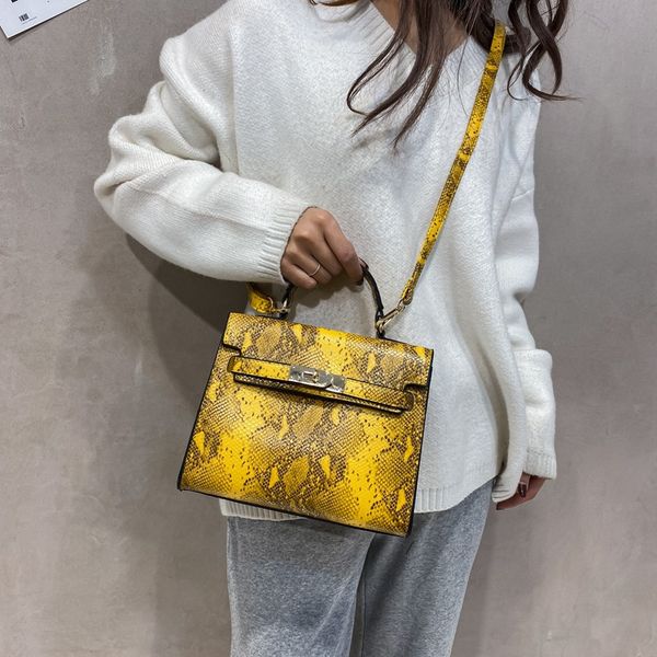 

женская сумка через плечо змея диагональ crossbody женская сумка 2020 мода сумочка
