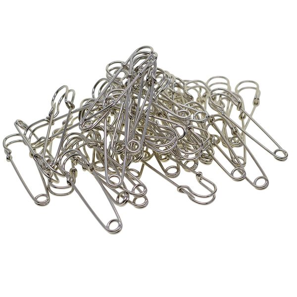 

50pcs extra-large steel safety pins for blankets, skirts, kilts, crafts. securing mattress, clothing or jewelry and craft making, Black