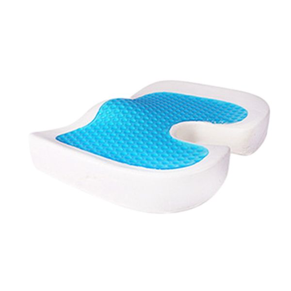 

latex 46x36 u shape silicone gel cushion memory foam pillow coccyx protect slow rebound summer cool chair cushion seat mat