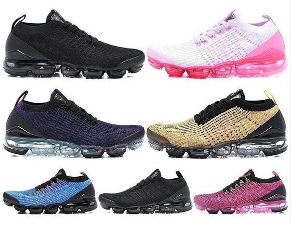 

cushion vpm 3.0 running shoes men women classic triple black white trainers sports running fly 3 knit designer walking shoes 36-45