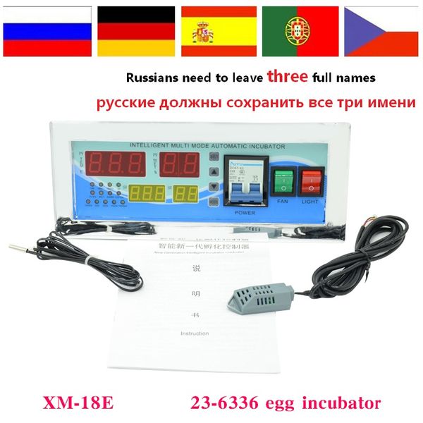 

2020 new automatic egg incubator controller xm-18e with sensor and spare parts