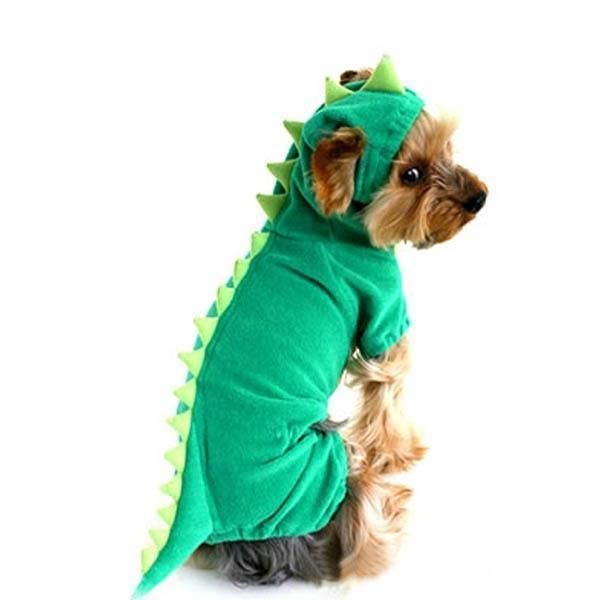 

wholesale-dinosaur dog pet halloween costume xs s m l xl pet dogs green coat outfits dropshipping