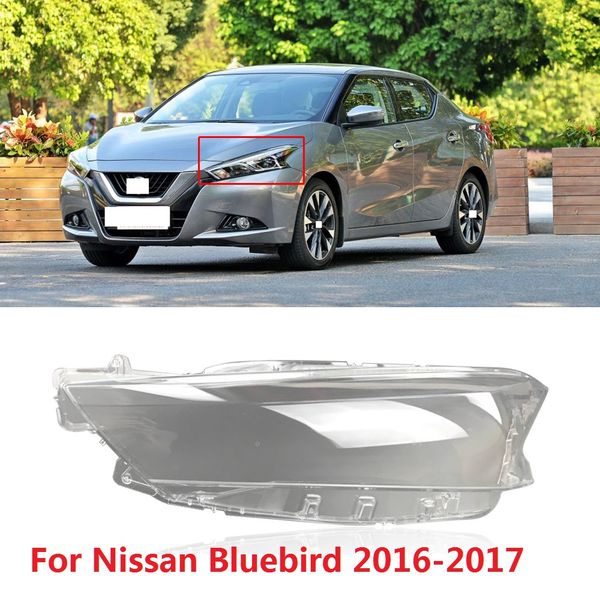 

capqx 1pcs for bluebird 2016 2017 front headlight lamp cover lampshade headlamp waterproof head light shade shell