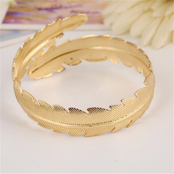 

fashion selling leaf bangle bracelets womens punk stylish bangle jewelry sawtooth armbands, Black