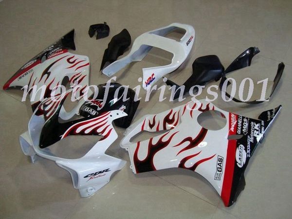 

new style abs injection mold full fairings kit fit for honda cbr600 f4i 2001 2002 2003 f4i 01 02 03 f4i custom black white red flame