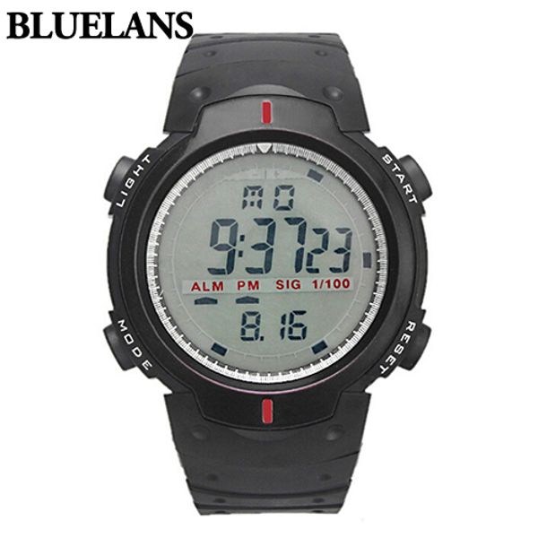 

2019 fashion men's women's waterproof lcd digital swatch date rubber sport wrist watch, Slivery;brown