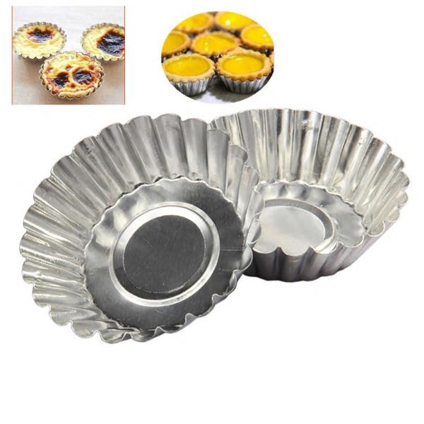 

price 10pcs/set cake mold egg tart mould aluminum cupcake cake cookie mold lined mould tin baking tool ping