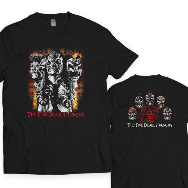 

rare items the 5 five deadly venoms rare t-shirt s-5xl round neck selling male natural cotton shirt tee, White;black