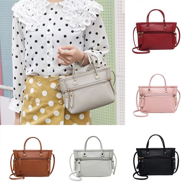 

женщины женская мода solid crossbody посланника сумки кошелек totes мешки плеча