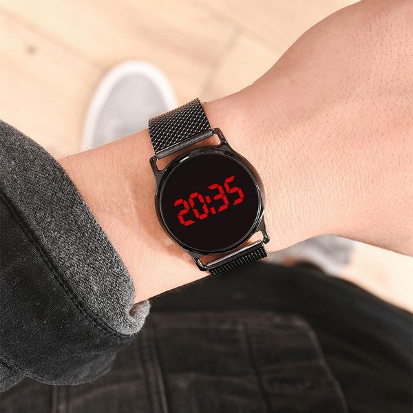 

fashion led sports men's watch plastic strap casual digital electronic watch relogio masculino digital display, Slivery;brown