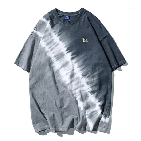 

hiphop стиль tshirts летний дизайнер свободный пуловер подросток улица стиль тис ​​мужчины crew neck вскользь tops mens печать, White;black
