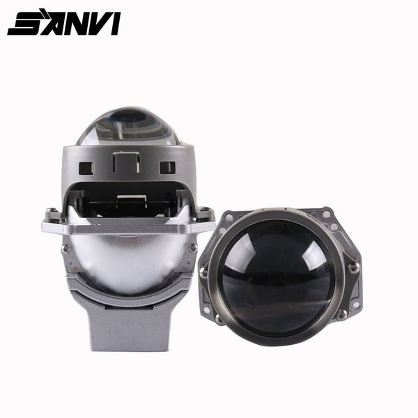 

sanvi r2 3inches auto bi led projector lens headlight 50w 5500k car led projector headlight for car motorcycle headlamp retrofit