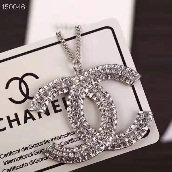 

european and american luxury custom new necklace full diamond super flash ladies necklace, Golden;silver