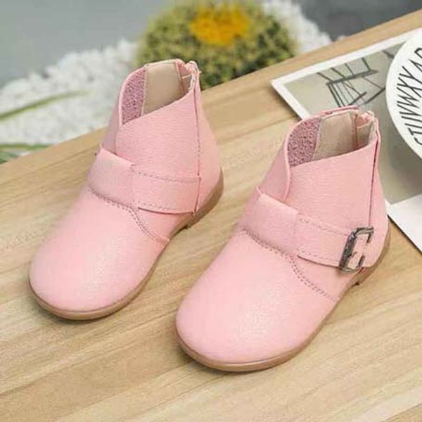 

quality 2019 woman brand boots real leather pointed flat shoe ankle boot martin boots fashion boots with box u44, Black;grey