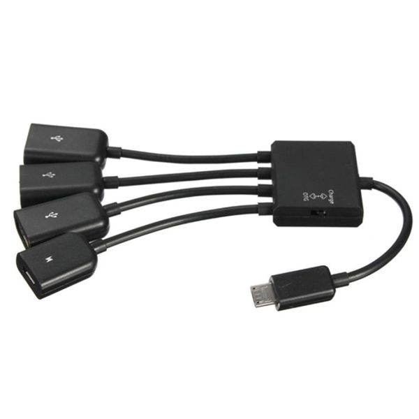 

hl 2017 dual micro usb host otg hub adapter cable for samsung smart phone oct17