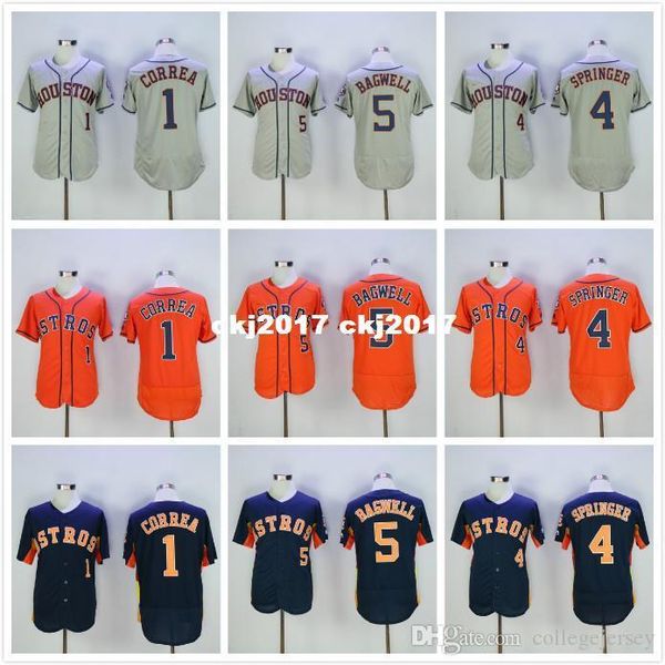 

4 george springer 5 jeff bagwell 7 craig biggio jerseys, Blue;black