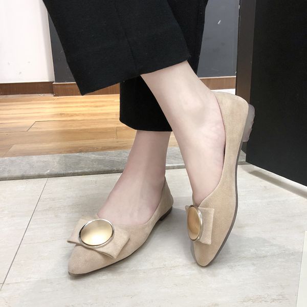 

spring fashion women's shoes shallow mouth ladies flat shoes casual loafers women designers singles u19-95, Black