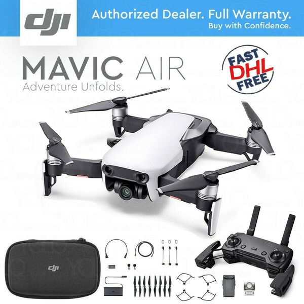 

Dji mavic air foldable portable drone w 4k tabilized camera arctic white