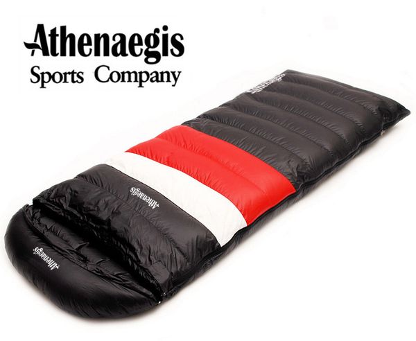 

athenaegis ultra-light white duck down 2200g/2500g/2800g/3000g filling can spliced envelope breathable thickening sleeping bag