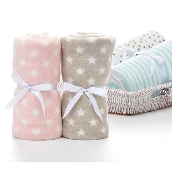 

baby blankets cartoon newborn soft comfortable coral blanket fleece manta changing table wrap bedding 100*75cm