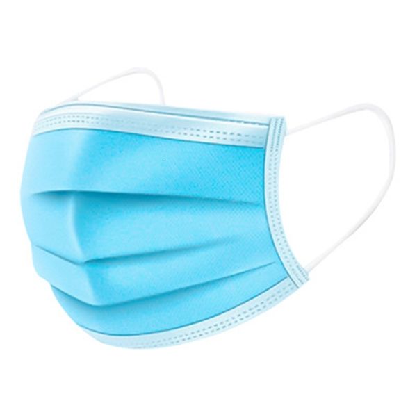 

dhl ship approved 3 layerface mouth non woven dust meltblown cloth mask blue earloops masks n07 dby2