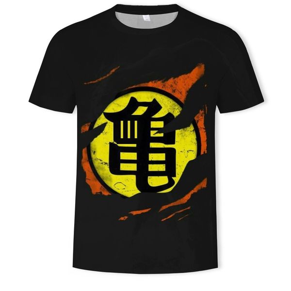 

mens designer dragon ball printing fashion t-shirt round collar short sleeve, White;black