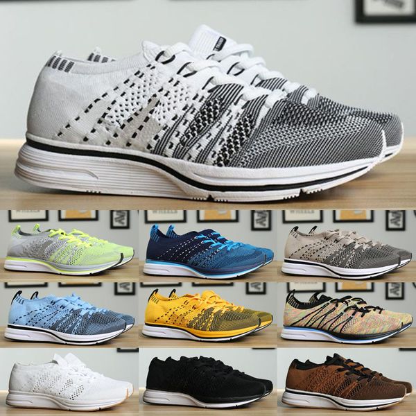 

2019 new mesh multicolor volt fly racers kids casual shoes lunar running shoes men women trainer sneaker, Black