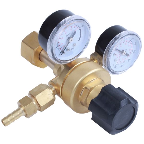 Freeshipping tensão Controlador Mini Argon gás CO2 garrafa de pressão Regulador Mig Tig Flow Meter Medidor W21.8 1/4 rosca 0-20 Mpa