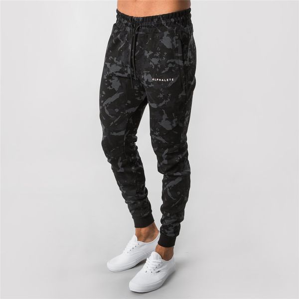 

camo jogger pants men running outdoor sports sweatpants autumn new trackpants gym fitness workout trousers male brand sportswear, Black;blue