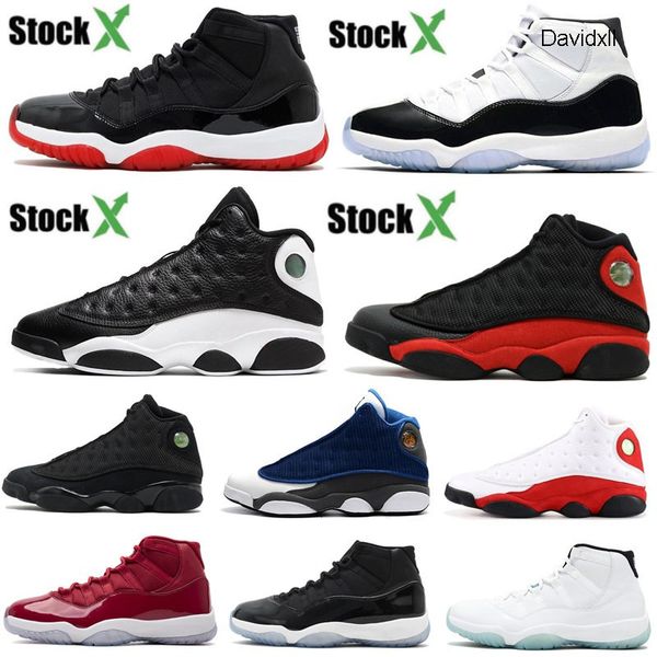 

11s 11 concord бред space jam мужские ботинки баскетбола 13 13s reverse он доигрались чикаго flint мужчины женщины спорт кроссовки уит box