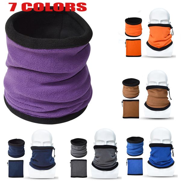 

cap hat thermal fleece outdoor neck mask scarf motorcycle balaclava sports winter ski, Black;white
