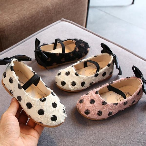 

White Pink Black Kids Baby Flower Shoes Children Wedding Party Dress Princess Leather Sandal For Teens Girl Dance Shoes New