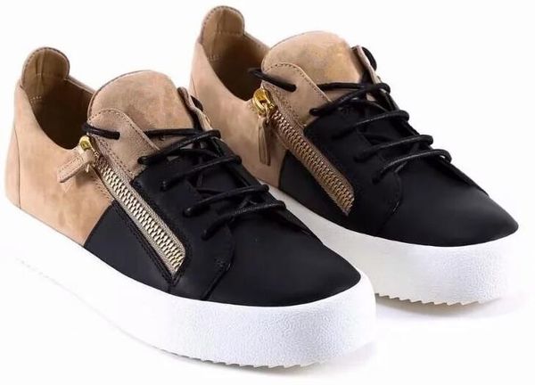 

2019 italy luxury ca ual hoe zanotti zipper men women low flat hoe genuine leather men hoe de igner neaker trainer