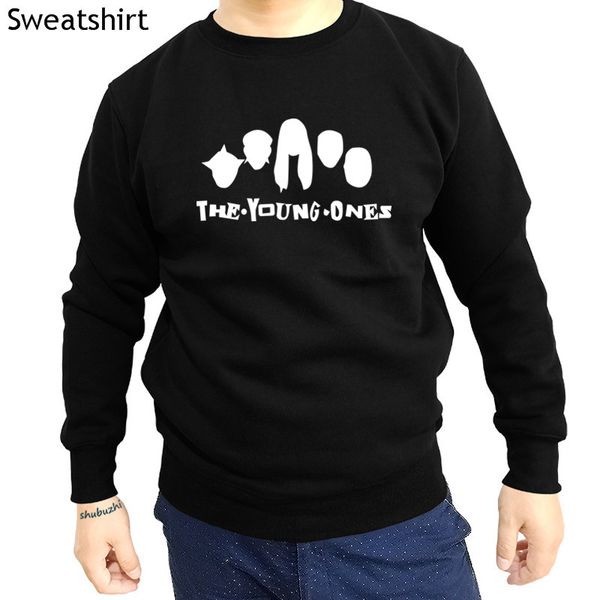 

new arrived cool o-neck men young ones sweatshirt - tribute to rik mayall hoodies cult tv series cotton brand sbz4275, Black