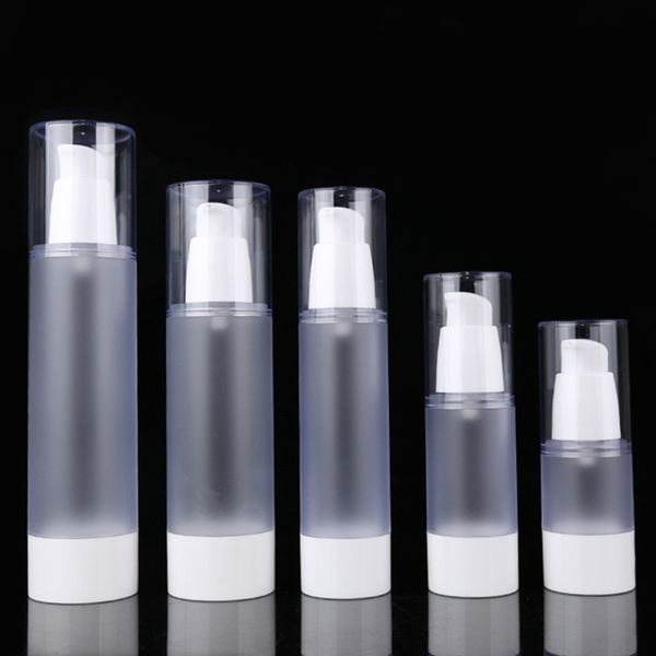 

15/30/50/80/100ml emulsion pump bottle plastic cosmetic jar empty container refillable portable travel cream bottle f2602