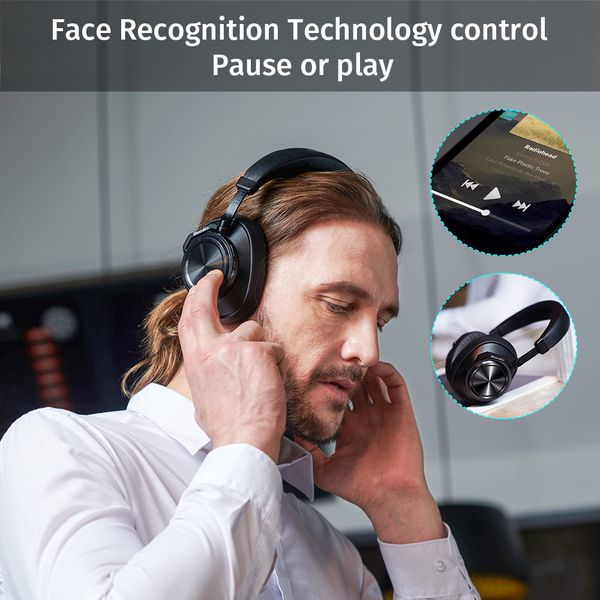 

bluedio active noise cancelling wireless bluetooth headphones t7 portable headset with face recognition for phones and music