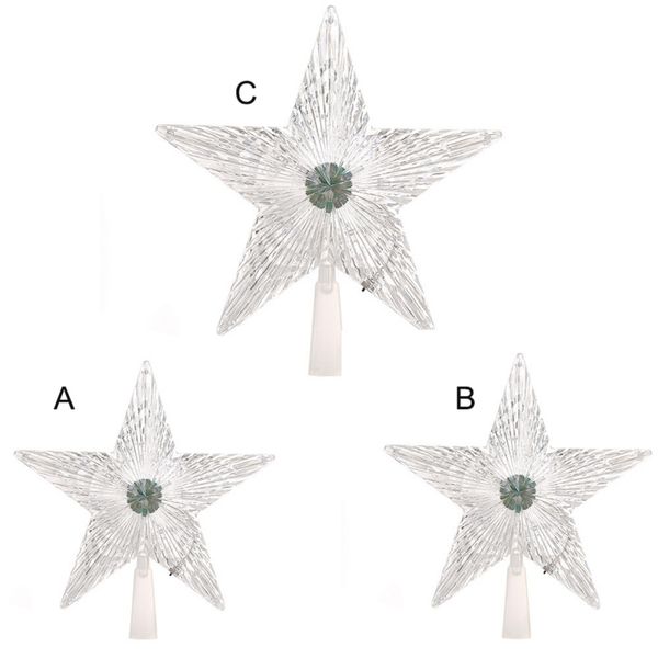 

led pentagram decorative light christmas tree five-pointed star flashing color light post for party halloween christmas