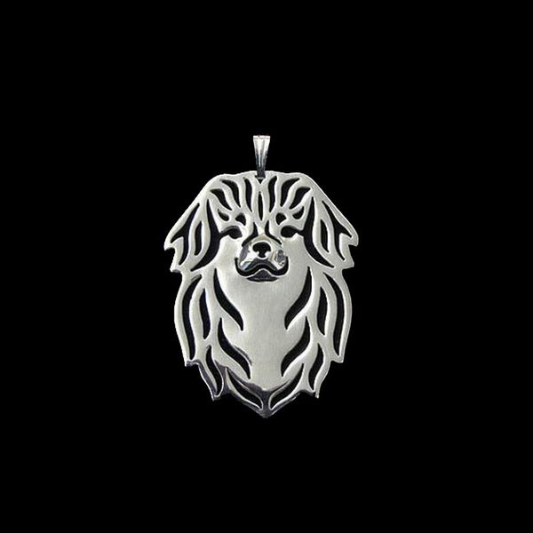 

2018 women tibetan spaniel jewelry pendants fashion special dog pendants, Black