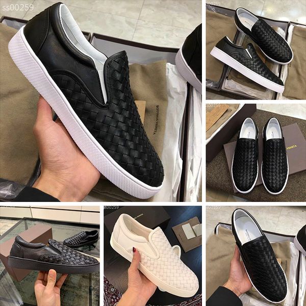 

genuine men's shoes handmade genuine leather knitting a pedal genuine men's business casual slip-on men's shoes shoes style s