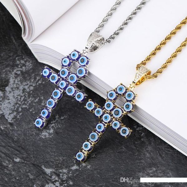 

новая мода мужчины женщины hip hop ювелирные изделия позолоченные blue eyes key of life pendant ожерелья hot hip hop dj ожерелье подарок юве, Silver