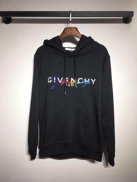 

designer hoodie men women luxury hoodie hooded sweatshirt new fashion stand collar hood sweatshirt mens hoodie cotton blend size, Black