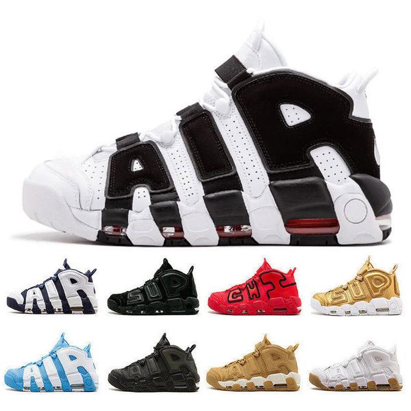 

Hot Uptempo 96 QS Olympic Varsity Maroon Больше мужской баскетбольной обуви Белый черный Oreo 3M Scottie Pi