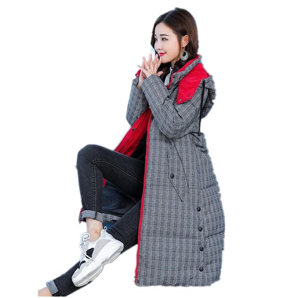 

2019 coat jacket women's hooded warm women parka coat hight quality female winter parka collection casacos de inverno g035, Tan;black